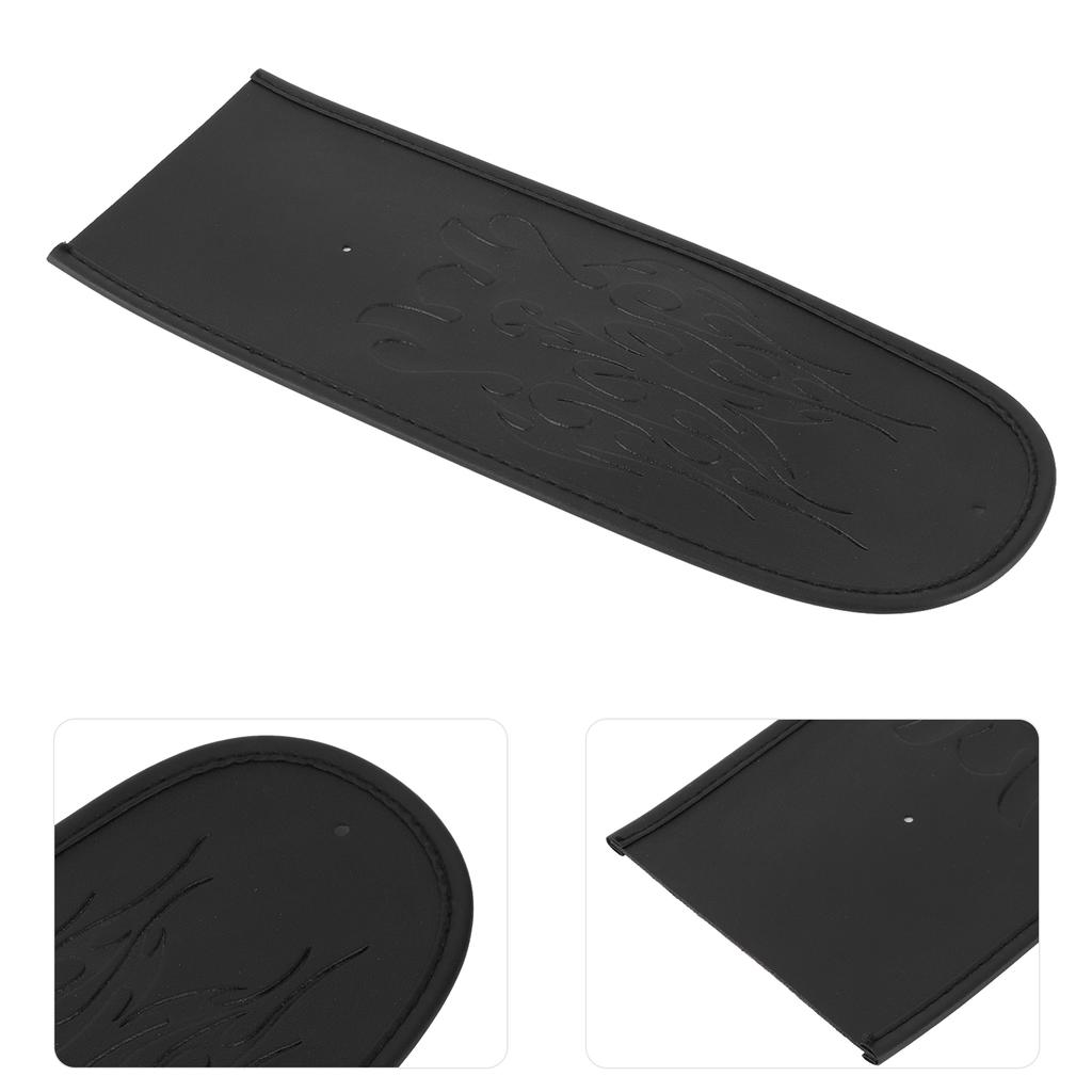 Motorcycle Fender Protector Decor Mudguard Cover Pad Artificial Leather Fit for XL 883 1200 48Black