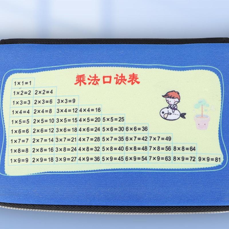 Large Capacity Cartoon Pencil Bag Pen for Case Zipper Lock with Hidden Storage Grids for Students Office School