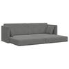 Floor Sofa Bed Dark Grey 213 X 70 X 77 Cm Velvet