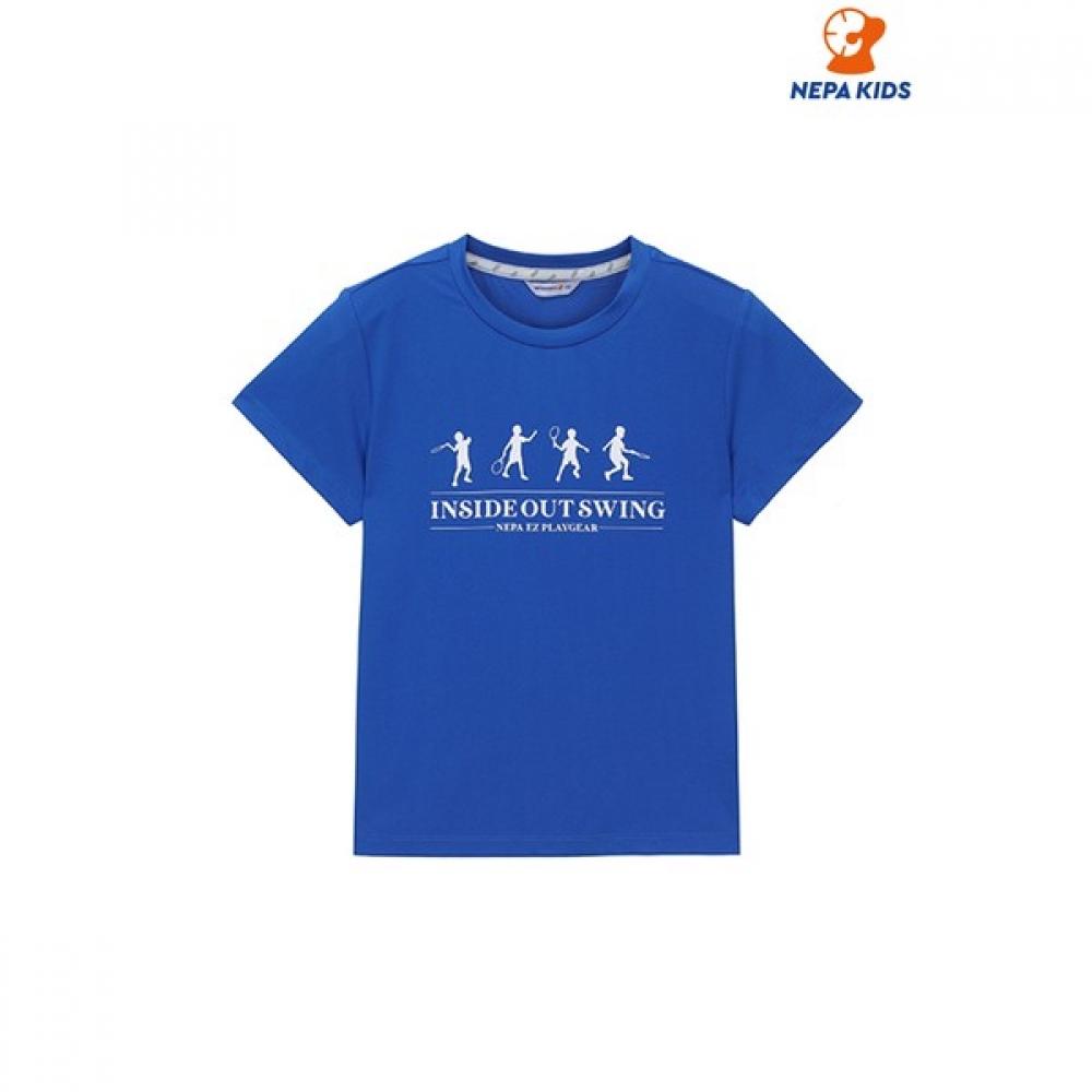

[Nepa] Nepa Kids Nepa Kids Common AcTion ShorT Sleeve T shirT Kid5343 STRONG BLUE_844/120
