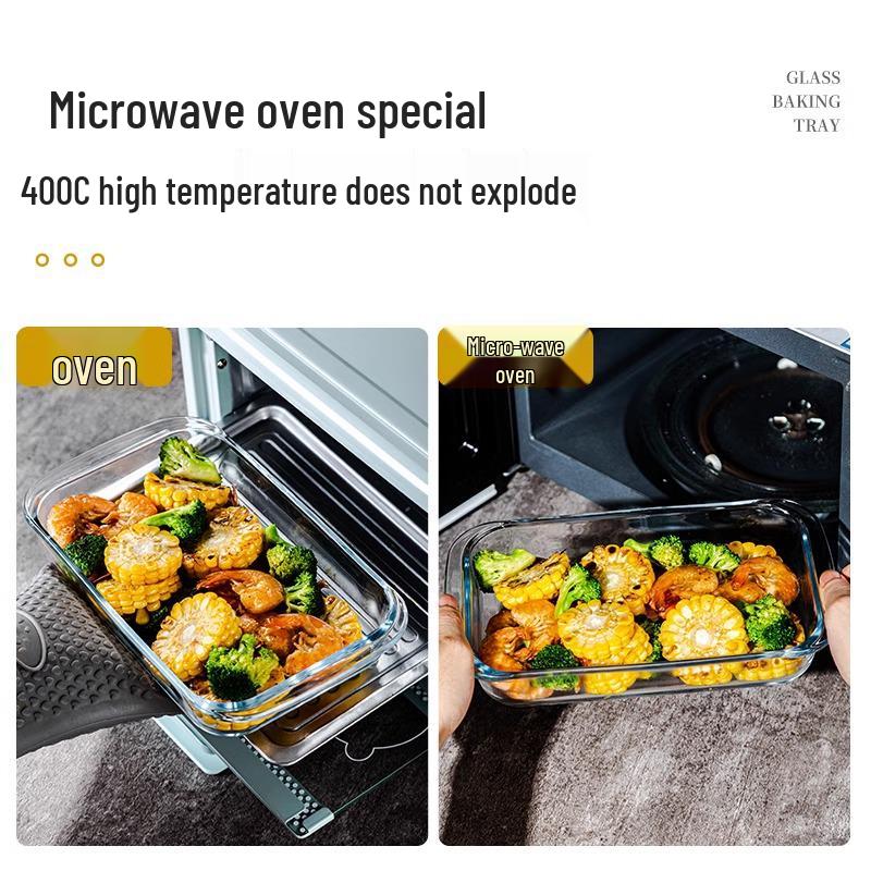 Heat-Resistant Fish-Shaped Glass Baking Dish