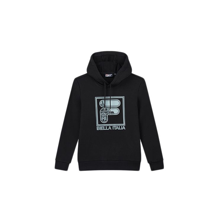 

Fila Мужская толстовка с капюшоном и шнурком с логотипом, черные F11M018206F-BK