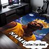 Custom Name Basketball Player Action Carpet, Chair Rug,Area Rug for Office Bedroom Living Rooms Bedroom, Doormat Decor Christmas Fan Gifts
