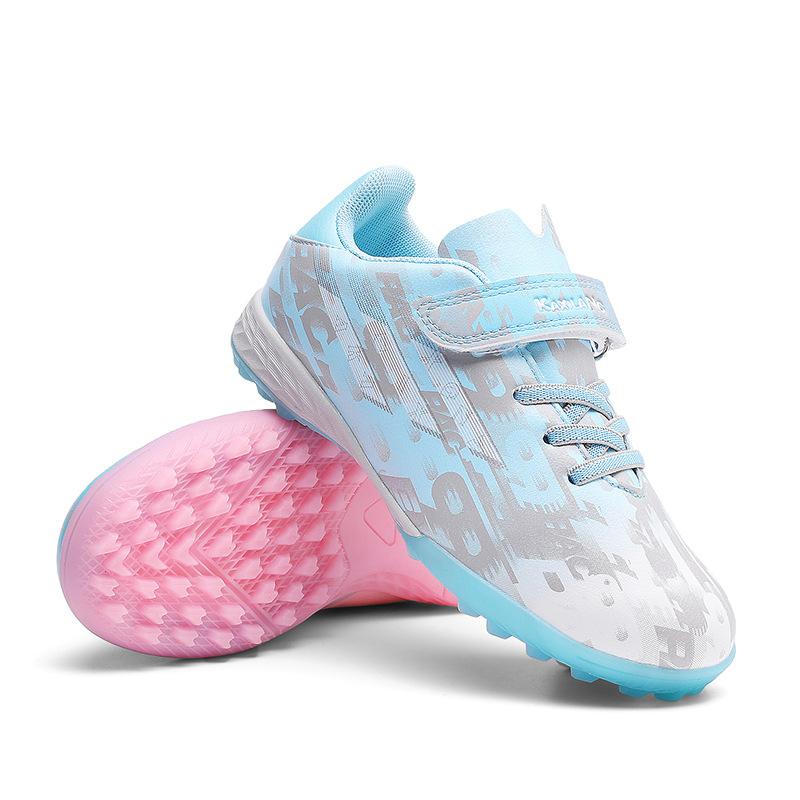Mandarin duck children primary school children football shoes competition training sports shoes football Velcro free lace-up