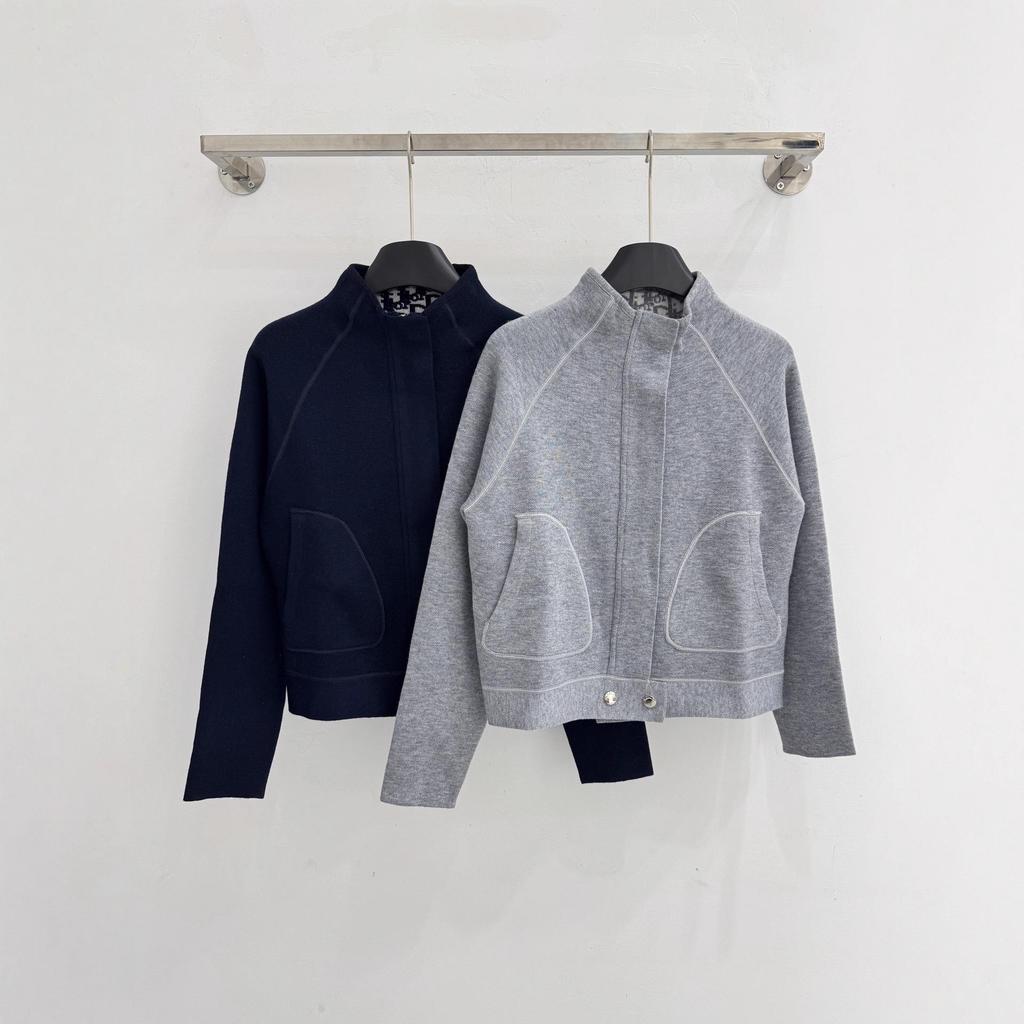 2023 Reversible Semi-High Neck Zip Cardigan – Autumn/Winter Edition