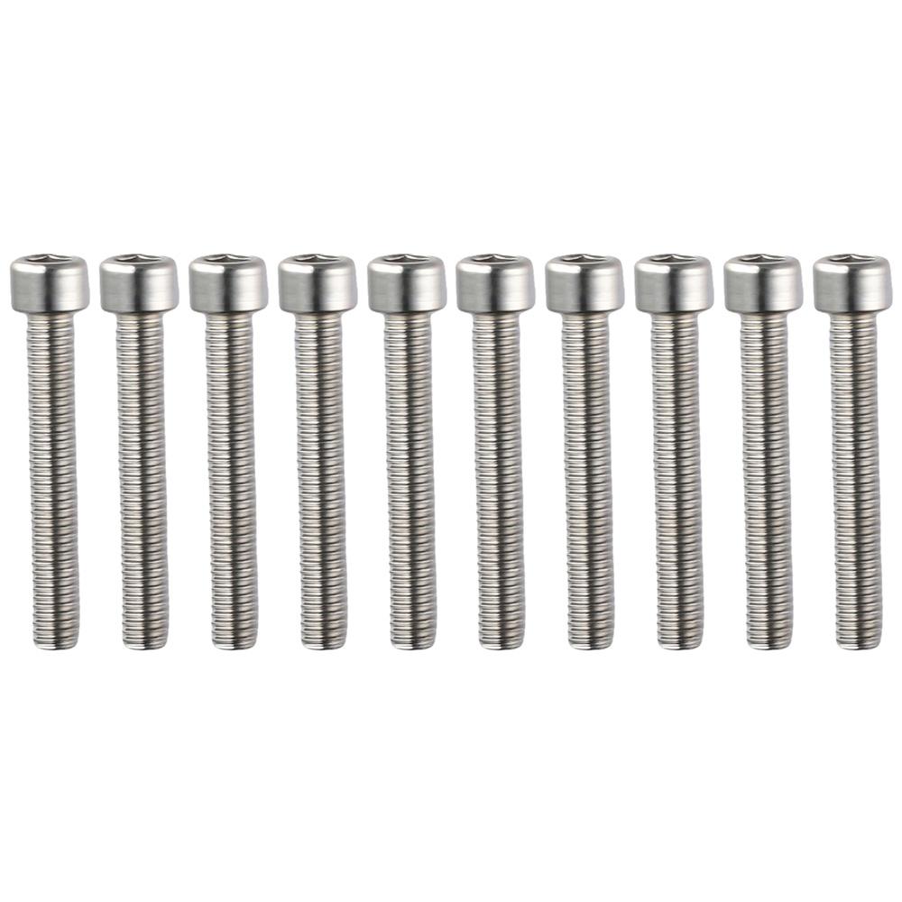10pcs Bolt Stainless Steel Machine Screws Silver Socket Head Cap Screws Countersunk Screws Furniture