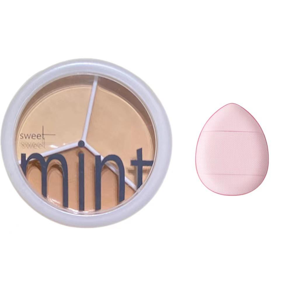 sweetmint Tri-Color Concealer: Covers Blemishes, Acne Scars, Dark Circles, Tear Troughs; Foundation & Contour Cream Matte.