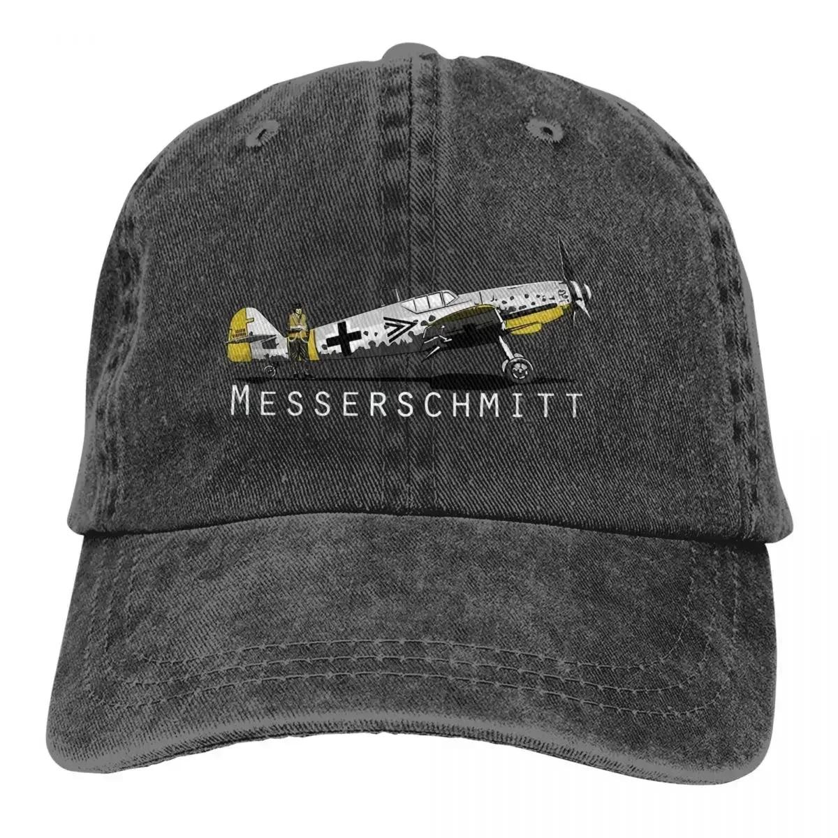 

Airplane Lover Multicolor Hat Peaked Men Women s Cowboy Cap BF 109 Baseball Caps Personalized Visor Protect Hats Adjustable