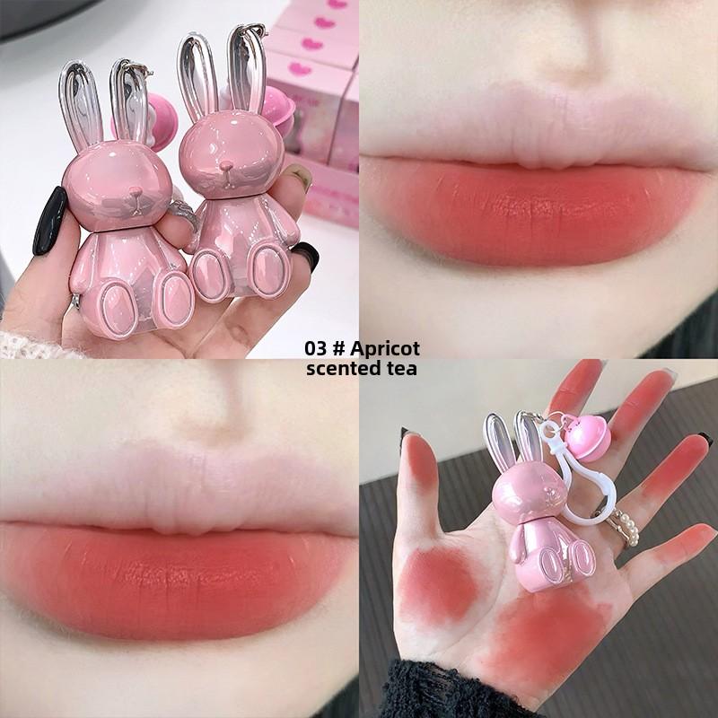 Pink Rabbit Velvet Mist Lip Cream Silky Smooth Lip Color 6 Elegant Shades Long-Lasting Hydrating Lipstick
