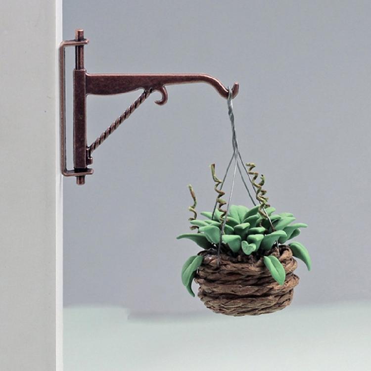 Miniature Hanging Potted Plant Model for 1/12 Doll House Decoration Office Desk Scene Setting Living Room Landscape Props