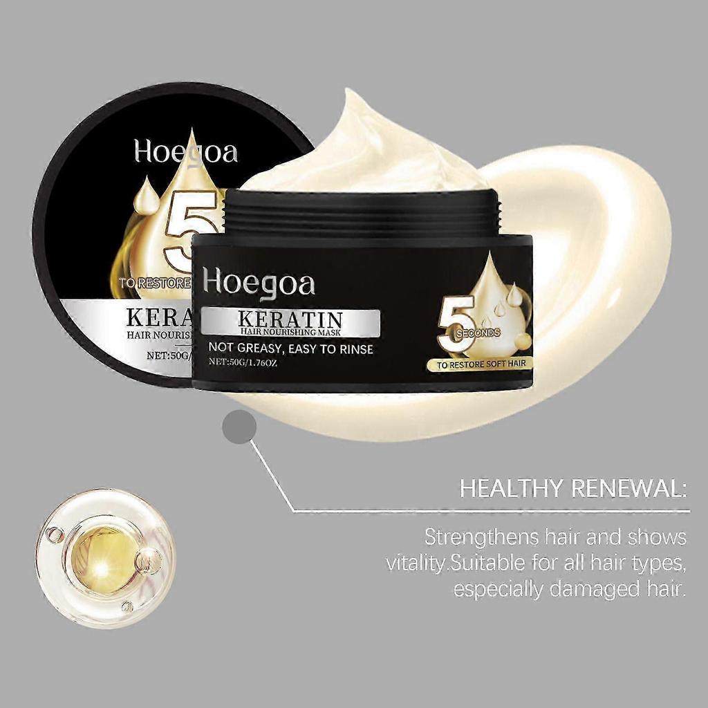 Keratin Hair Mask for Smooth, Nourished, Frizz-Free Hair - Easy, Customizable Treatment