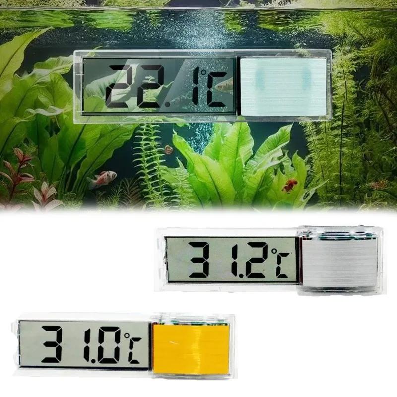 Aquarium Thermometer Digital, Waterproof LCD Temperature Monitor for Fish Tank Aquarium, Compact Design Temp Display Accessories