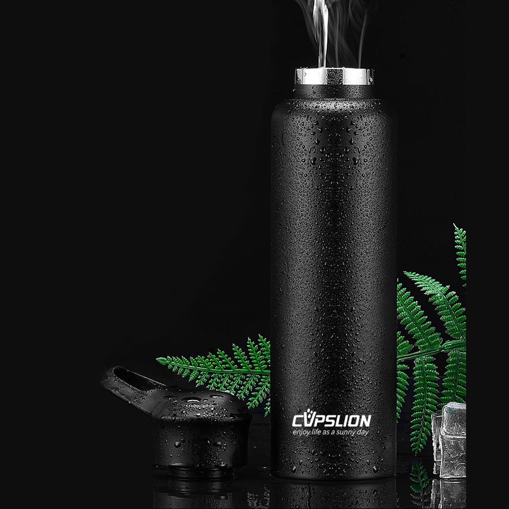 750ml Fahrrad-Wasserflasche Vakuum Edelstahl Fahrrad-Wasserflasche Doppelwandig Einfacher Thermobecher Isoliert