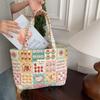 Chic Quilted Large Capacity Tote Bag For Women Soft Shoulder Commuter Bag