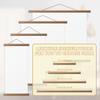 4 Stück Holz-Fotorahmen Hängendes Bild-Scroll-Poster-Gestell Magnetischer Rahmen Mit Aufhängeseil Heimdekoration Kunstmalerei Aufhängestange