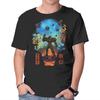 Unisex Crew Neck T-Shirt Galactic Hunter Graphic Short Sleeve Casual Tee