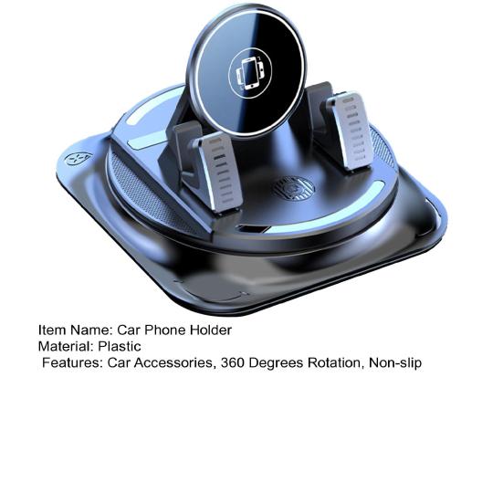 Yousheng 1/2Pcs Car Mobile Phone Holder 360 Degrees Rotation Non-slip Universal Automotive Dashboard Windshield Mount Mobile Phone Holder Accessories