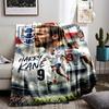 Football Passion England Style"Flannel blanket for bedroom, living room, sofa, and nap
