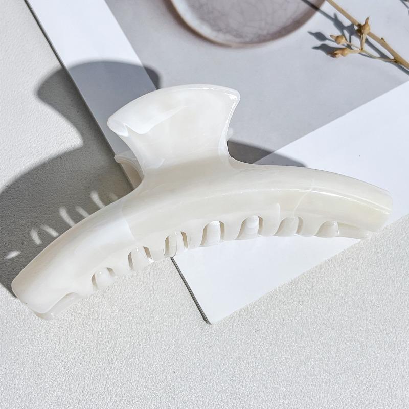 Arc-shaped Marble Gripper High-end Style Shark Hair Clip Large Volume Clip Hair Accessory