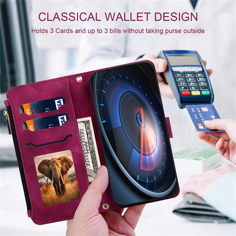 Per Honor 600 Lite Custodia Portafoglio Cerniera Flip Copertura in Pelle Per Honor 600 Lite Custodia Libro Copri Telefono Coque Fundas Honor600 Lite