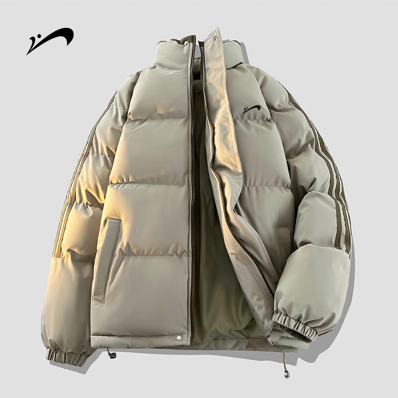 Guireniao Unisex Stand-Collar Thickened Padded Winter Jacket