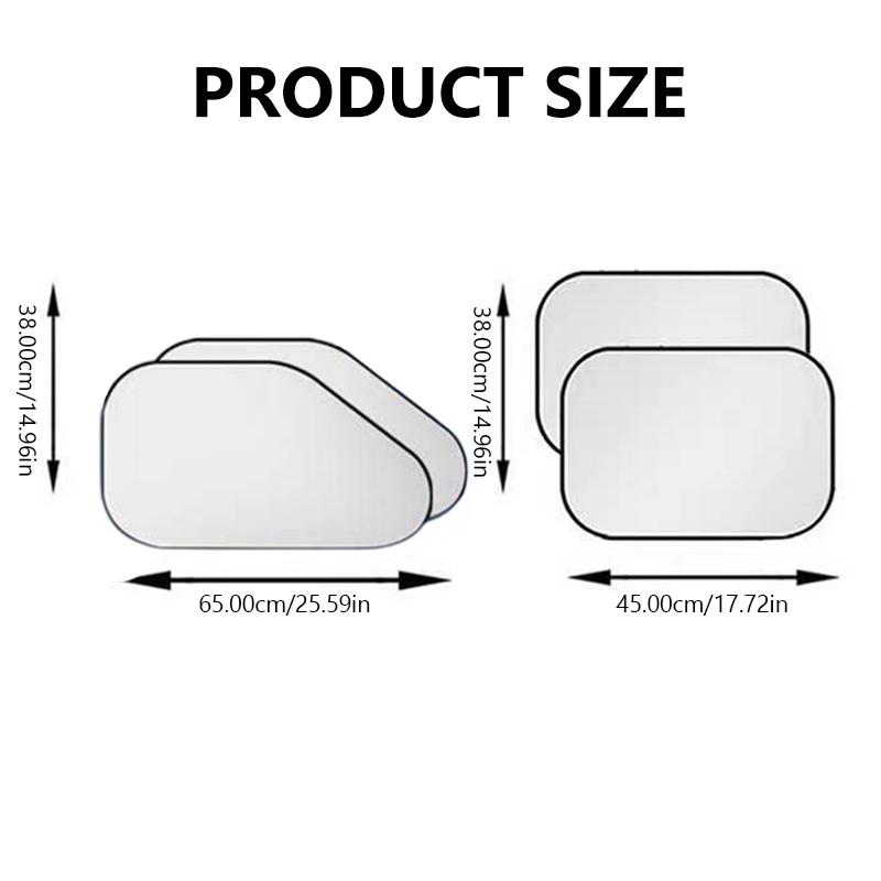 SEAMETAL 2pcs Car Sunshade Cover Universal Windscreen Folding Visor Reflector Windshield Auto Window Sun Shade Protector Accessories