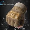 Tactical Gloves Men's Outdoor Protective Sports Fingerless Gloves Cycling Climbing Mountaineering Anti-Slip Half Finger Gloves