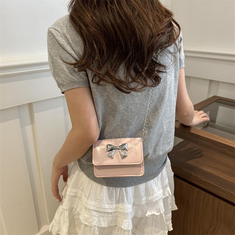 Stylish Korean Fashion Pu Leather Crossbody Bag Trendy Butterfly Flap Bag For Women