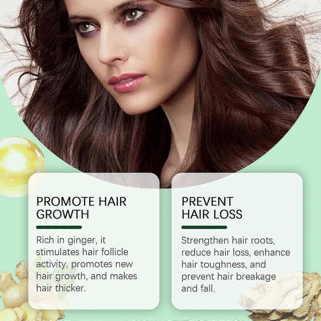 Hoegoa Ginger Hair Care Essential Oil Gentle Ingredients Herbal Ginger Boosts Soft and Beautiful Hair Essential Oil