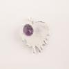 Amethyst Gemstone 925 Sterling Silver Jewelry Chain Pendant 1.49" Women Gift CP-28-9