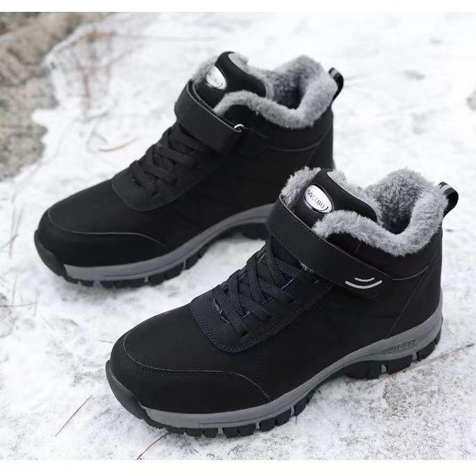Cotton shoes middle-aged and elderly healthy walking autumn and winter velvet winter round head high-top cotton spot warm thickened foreign trade shoe