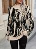Autumn/Winter 2025 Flame Jacquard Knit Pullover Sweater
