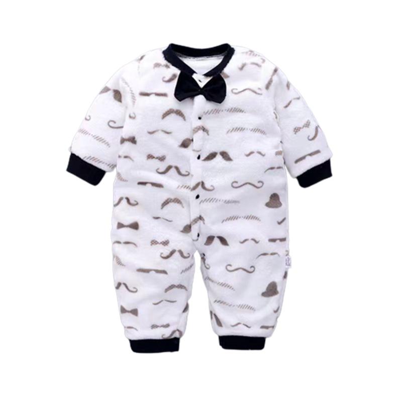 Warm Flannel Newborn Infant Romper Jumpsuit Cute And Cozy Baby Clothes Outfit