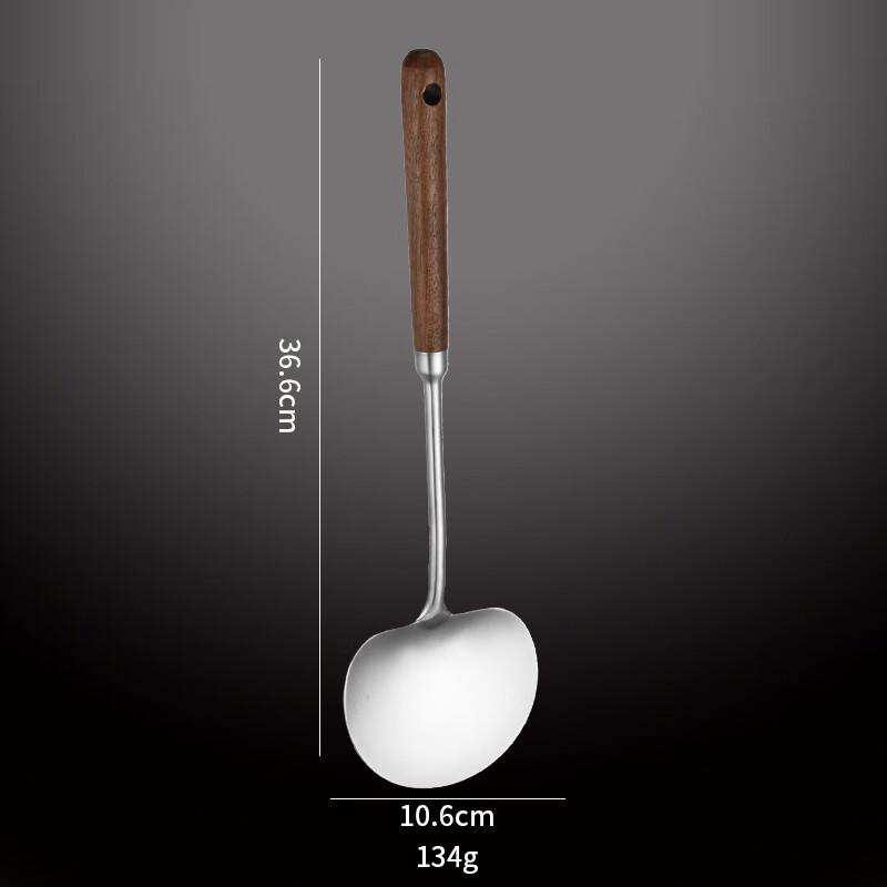 ZISIZ Walnut Handle Large Mushroom Spatula - 2 Pack