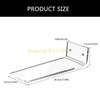 KX4B Stylish Acrylic Floating Shoe Shelves Delicate Wall Mounted Sneaker Display Shelves Display Holder for Home Dormitory