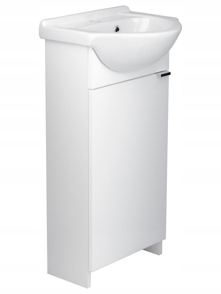 Floor standing bathroom cabinet with washbasin 40 Kredo white