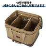 MOON LENCE Camping Storage Box, Multi-Gear Case, 37L Large Capacity, Soft Container, Toolbox, Tote Bag, Outdoor Tool Organizer, Sand, SNB-01