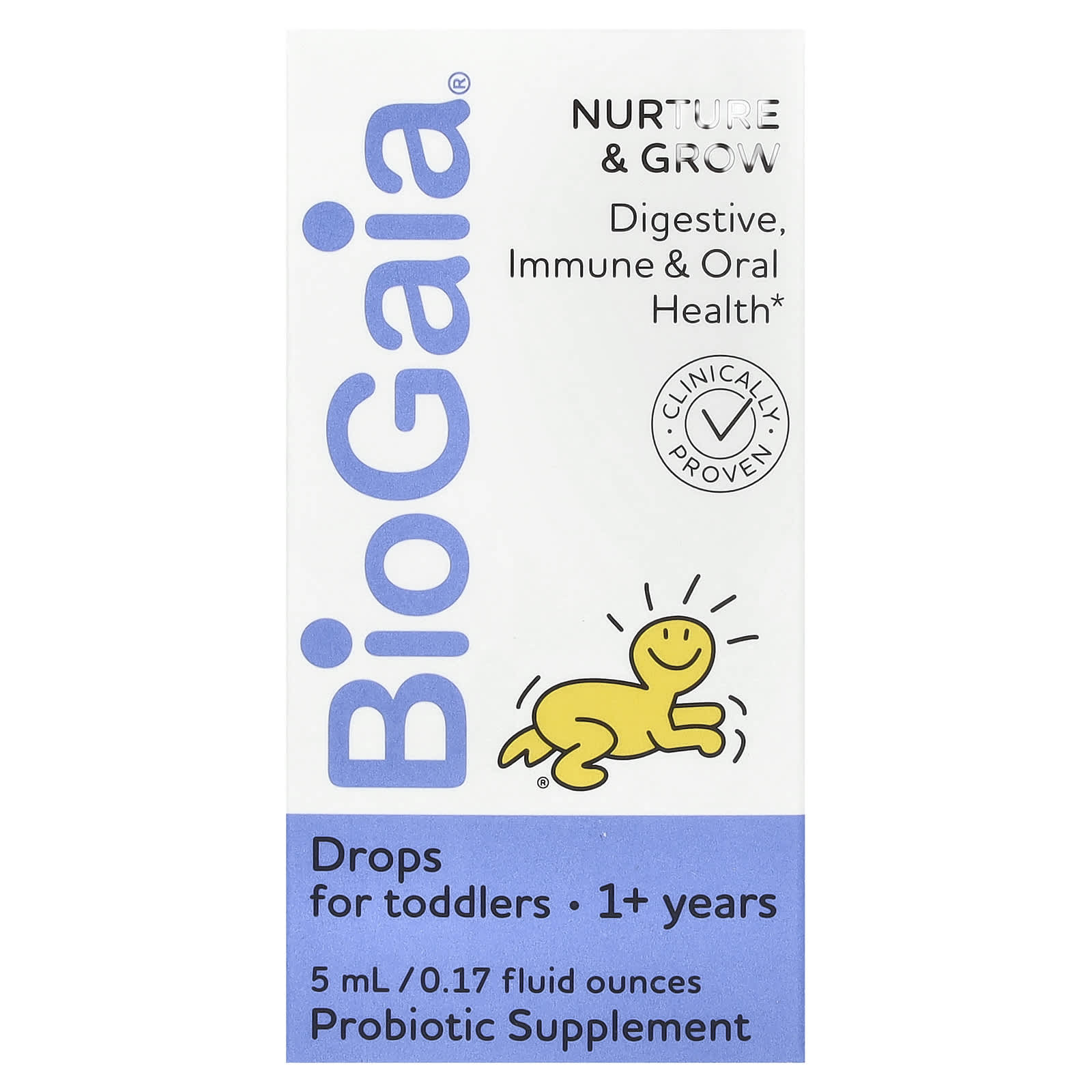 

BioGaia, Nutrition & Growth Drops, 1 Year+, 200 Million CFU, 0.17 fl oz (5 ml)