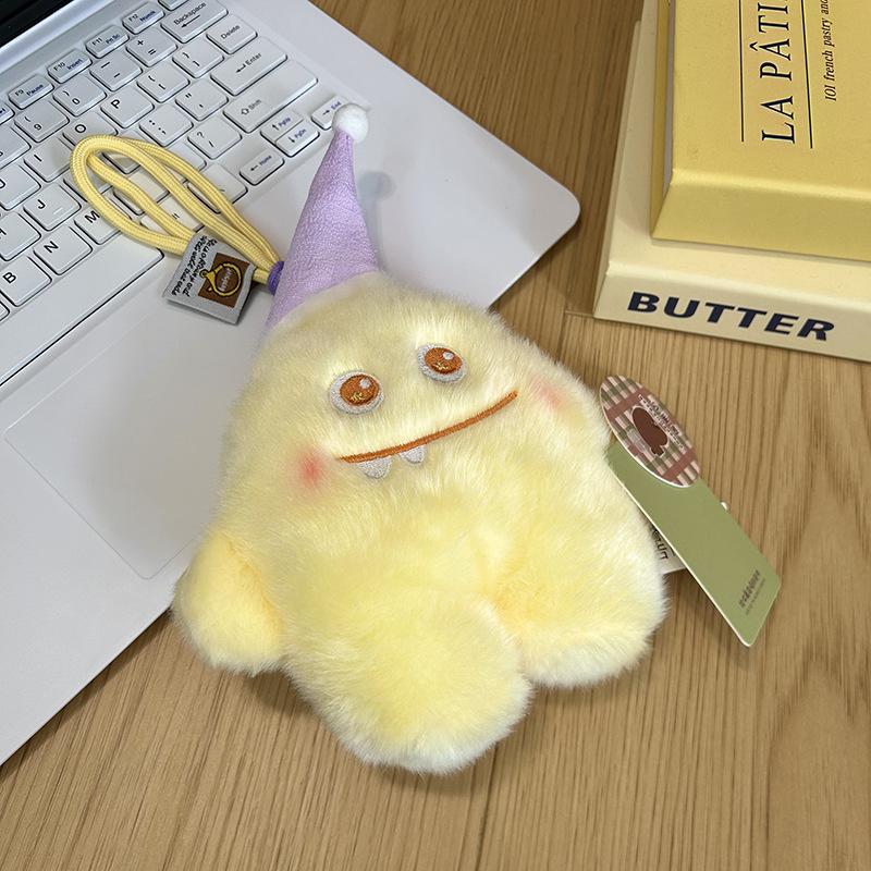 Cute Plush Little Stupid Palm Treasure Toy Emotional Little Monster Creative Bag Colorful Doll Keychain
