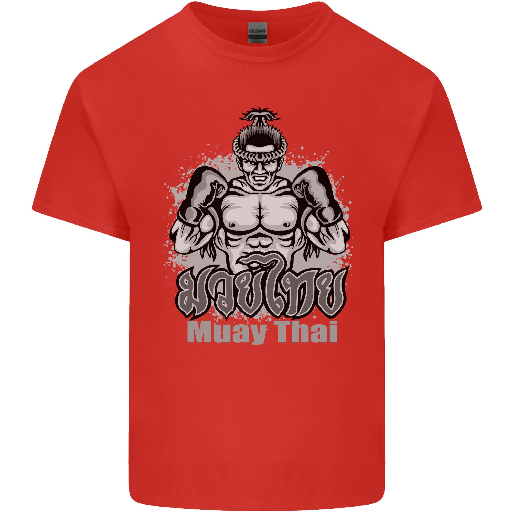 Muay Thai Boxing Mma Martial Arts Kick Unisexs Light Cotton Tshirt S