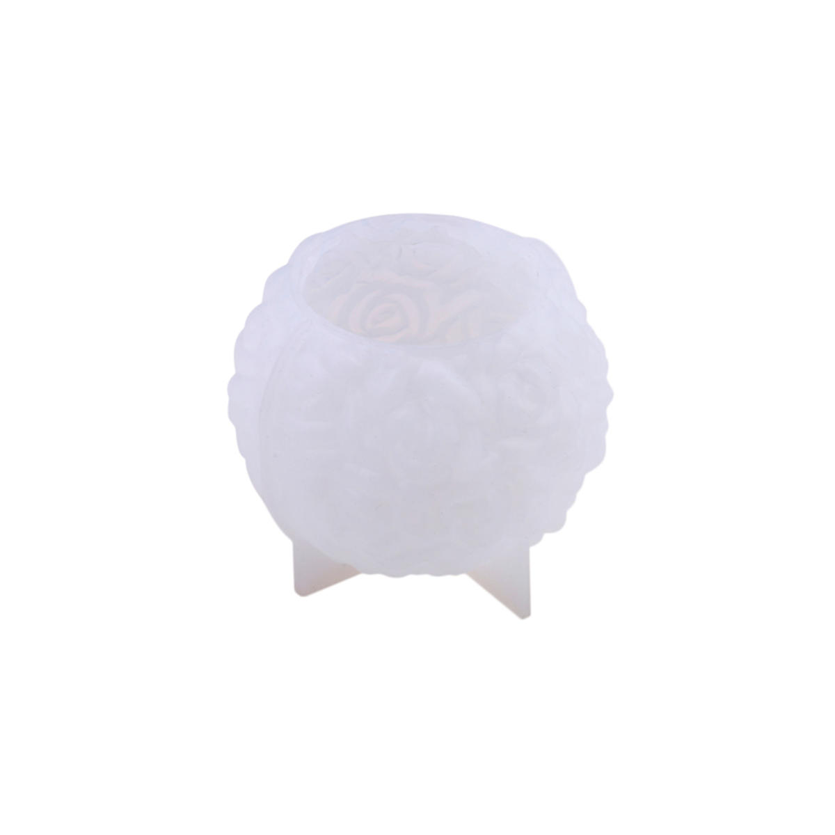 

3D Форма для свечи в виде шара из роз из смолы и силикона, Форма для литья на День святого Валентина, Креативный элегантный подсвечник в виде цветка, Подходит для DIY, Можно 60mm