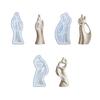 Couple Figurine Silicone Mold Valentine's Theme Candle Silicone Molds for Epoxy Resin Making Candle Soap Home Decoration