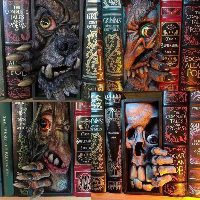 New Horror Monster Resin Mask Bookcase Decoration - Easter Ornament Statue
