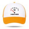 I NEED BEER Foam Trucker Cap Man Woman Summer Visor Mesh Baseball Hat Funny Fuel Gauge Print Unisex Casual UV Sun Fisherman Cap