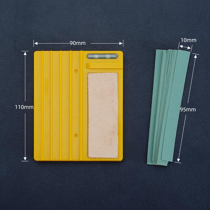 Leather Edging Beveler DIY Handmade Wide Shovel Grinder Portable Leather Repair Edge Trimming Tools Manual Edge Sharpening