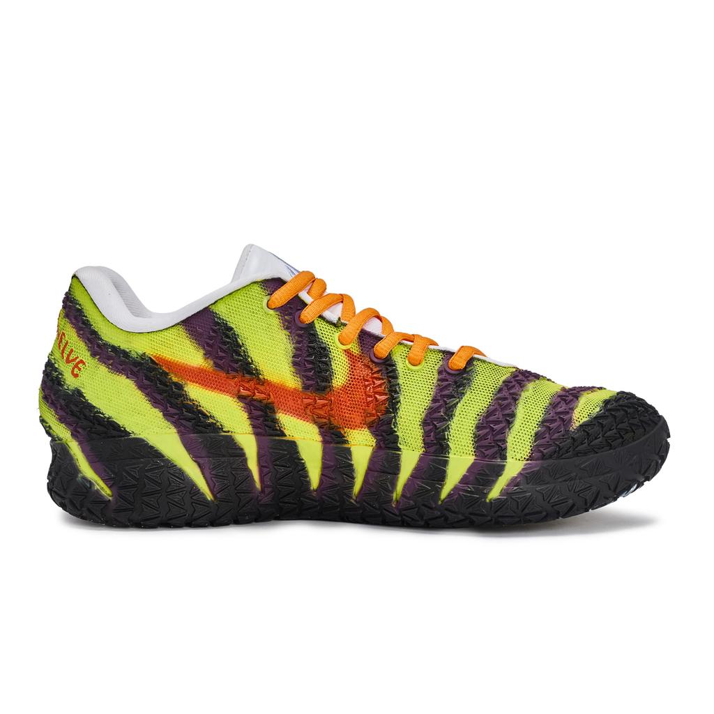 Nike Ja Morant 3 REGO Hot Dog, Shishi Ghost Shadow Low Top Basketball Shoes Men's Yellow Purple Orange HF2794-101(Team1189-)