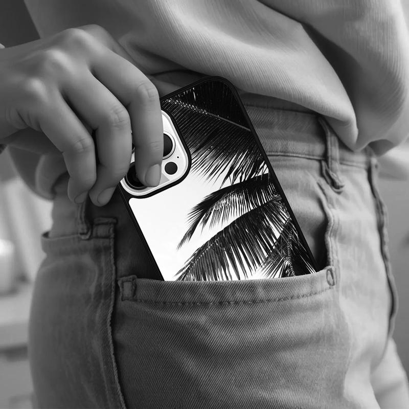 Tropical Palm Trees Leaf Plant Phone Case For iPhone 17 Air 15 16e 14 13 Pro Max Coque 12 11 Pro Max PLUS cover