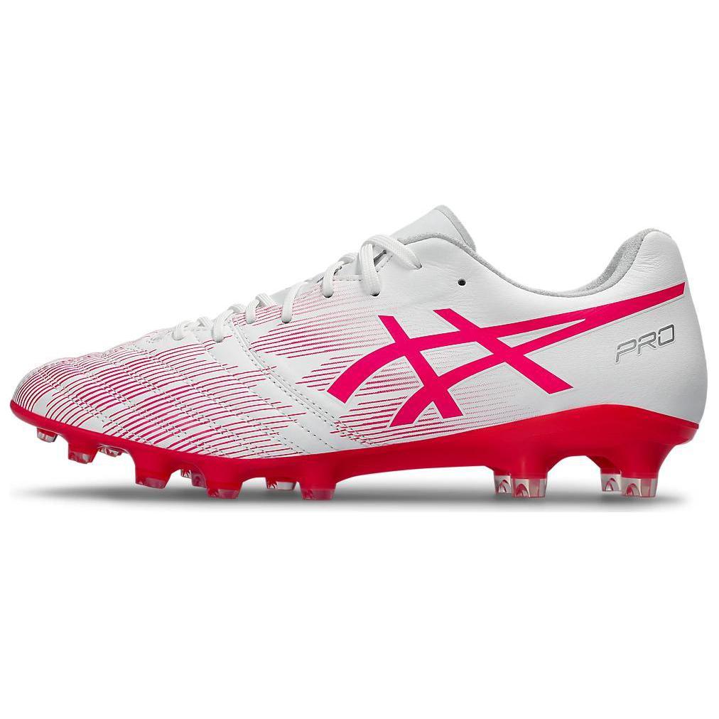 

New Asics DS Light X FLY Pro 2 AG Rubber Short Studs Cushioning Wear Resistant Soccer Shoes Men s Pink White 1101A067-100 42