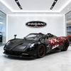 NEW 1:24 Huayra Roadster Modified Car Alloy Car Model Sound and Light Pull Back Children's Toy Collectibles Birthday Gift