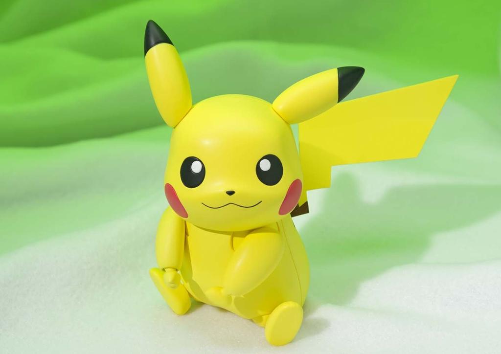 TAMASHII NATIONS Approximately PVC ABS Painted Action Figure S.H.Figuarts Pokémon Pikachu, 100mm, &